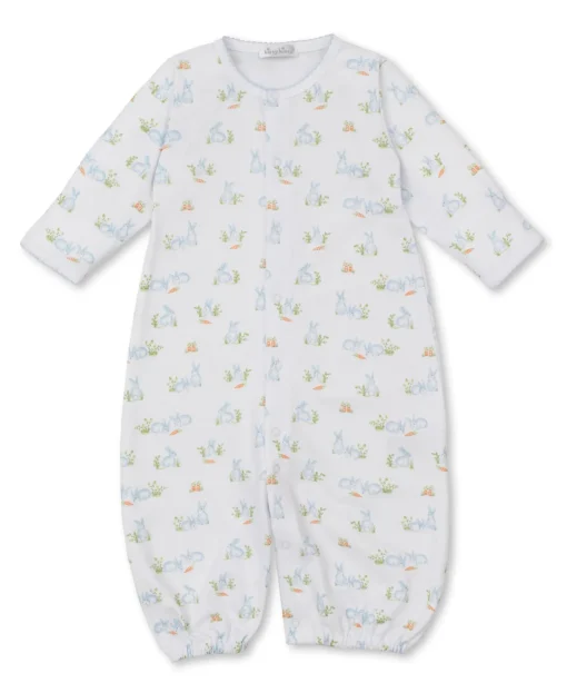 Baby Bunny Patch Blue Convertible Gown