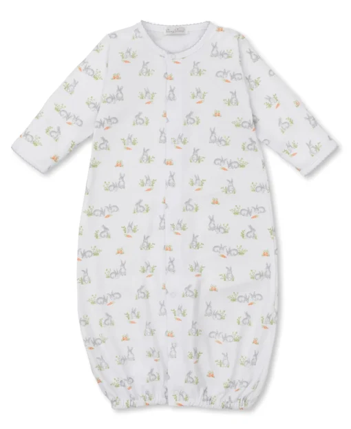 Baby Bunny Patch Silver Convertible Gown