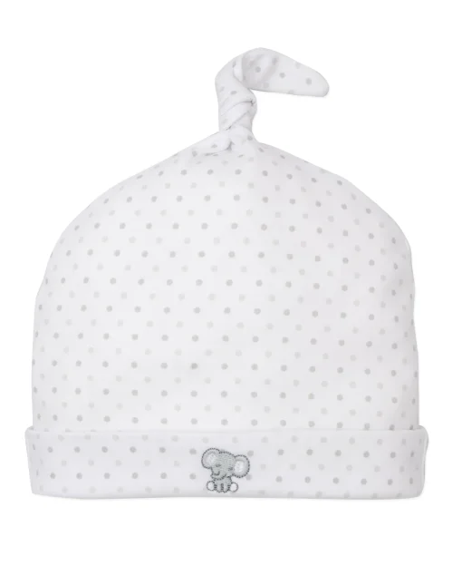 Baby Jungle Playdate Knotted Dot Hat