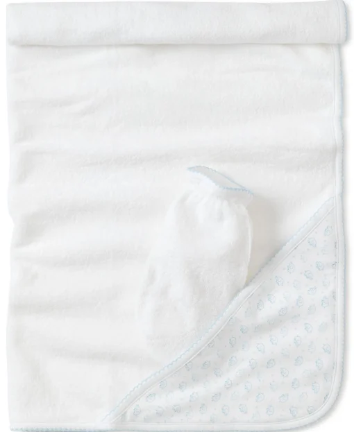 Blue Ele-Fun Towel w/ Mitt