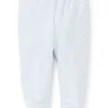 Blue Pointelle Footed Pant