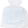 Blue Stripe 3 Pack Bib Set w/ Tulle Bag
