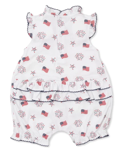 Bold Stripes & Bright Stars Ruffle Playsuit