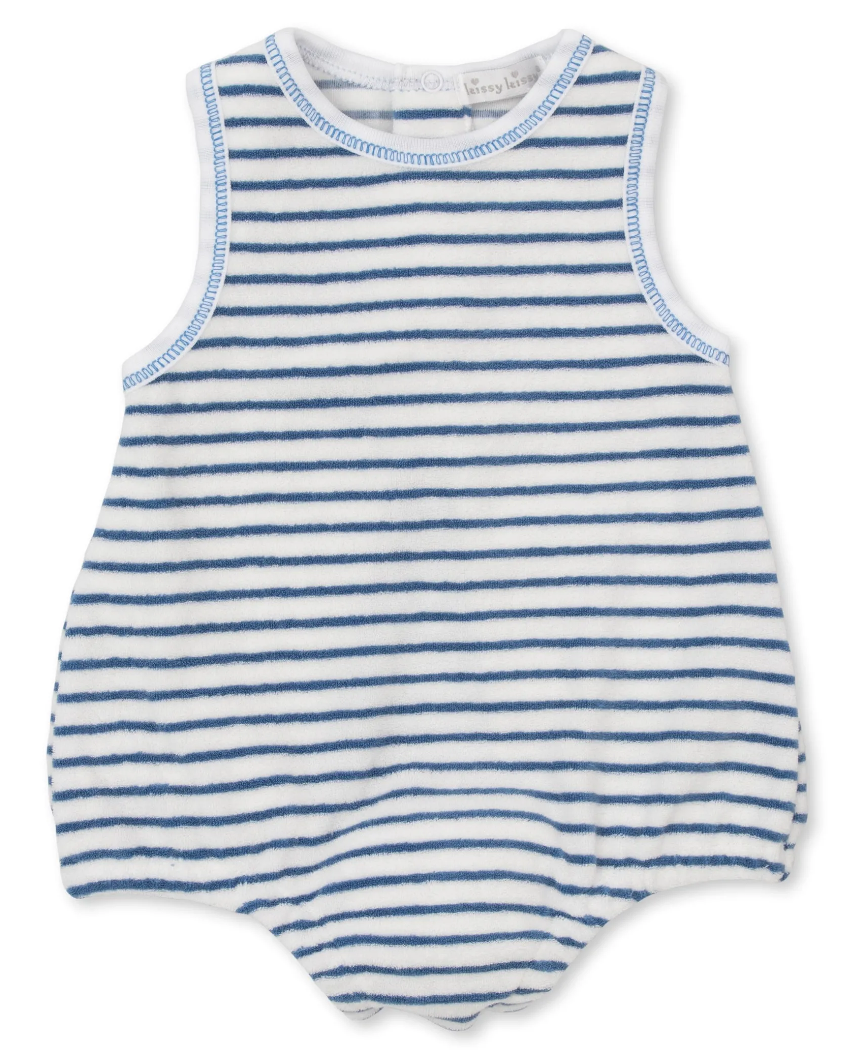 Cabana Terry Stripes Blue Bubble