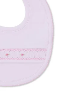CLB Fall Bishop 24 Pink Hand Smocked Bib