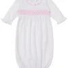 CLB Summer 25 White/Pink Hand Smocked Sack