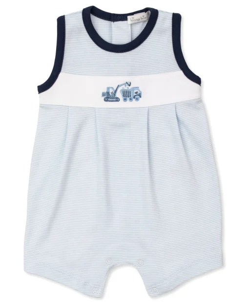 Construction Trucks Stripe Sleeveless Playsuit