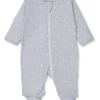 Crescent Moonlight Silver Zip Footie