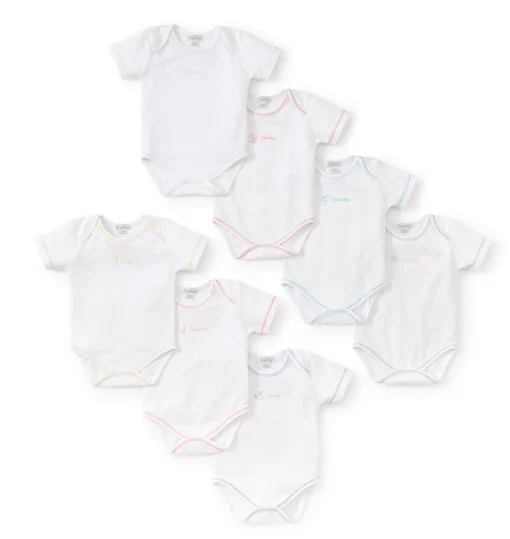 Days of the Week Girls Bodysuit Set