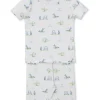 Fairway Foursome Blue Short Pajama Set