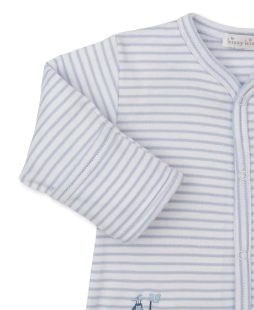Fairway Foursome Blue Stripe Footie