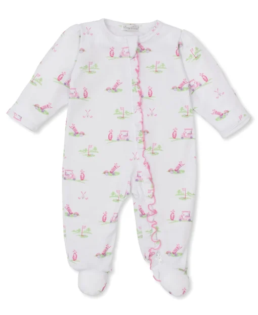 Fairway Foursome Pink Zip Footie