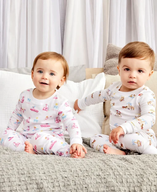 Flamingos Surfs Up Pajama Set