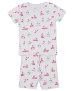 Flamingos Surfs Up Short Toddler Pajama Set