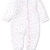 Garden Roses Ruffle Zip Footie