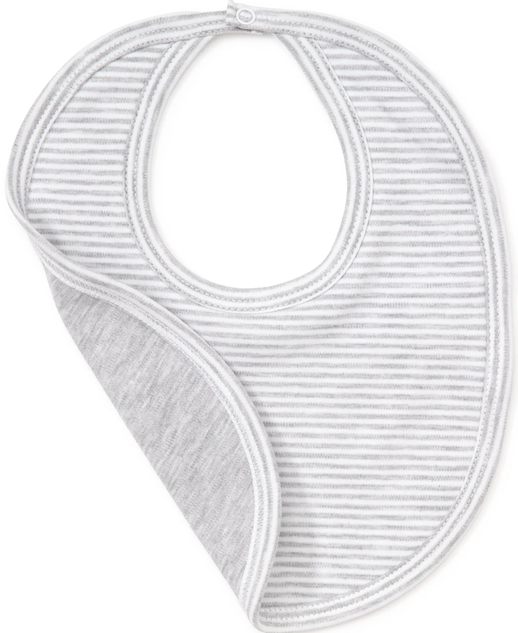 Gray Kissy Essentials Stripe Bib