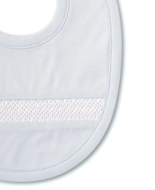 Hand Smocked CLB Charmed Blue Bib