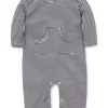 Kissy Essentials Navy Blue Stripe Playsuit