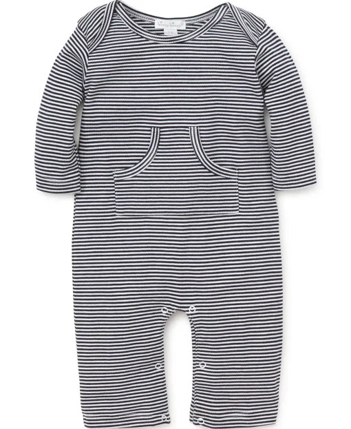 Kissy Essentials Navy Blue Stripe Playsuit