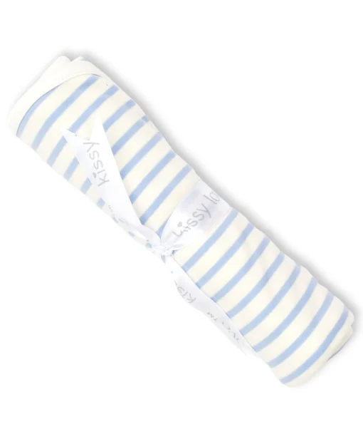 Kissy Love Basics Blue Stripes Blanket