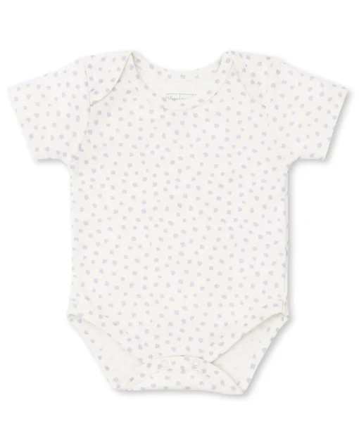 Kissy Love Basics Lilac Speckles Short Sleeve Bodysuit