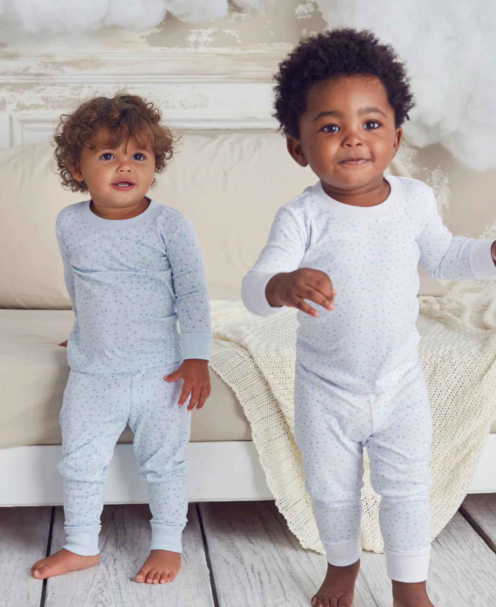 Kissy Superstars Blue Print Pajama Set