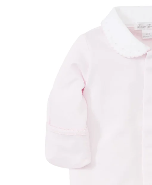 Personalized Pink Kissy New Beginnings Footie w/ Collar