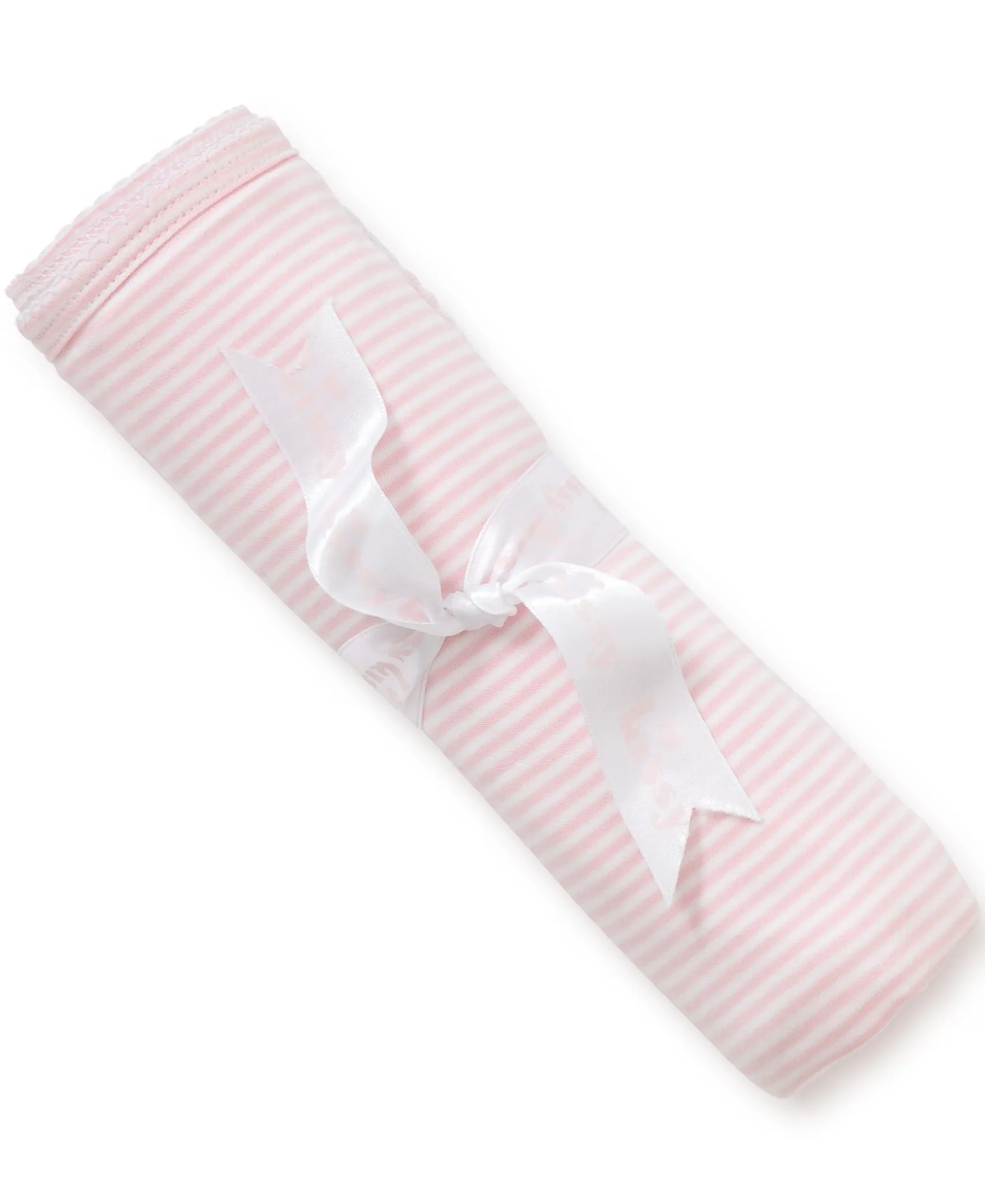 Personalized Pink Simple Stripes Blanket