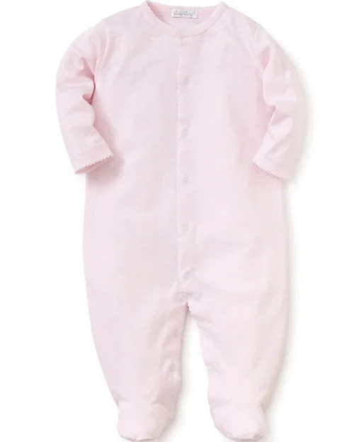 Personalized Pink/White New Kissy Dots Footie