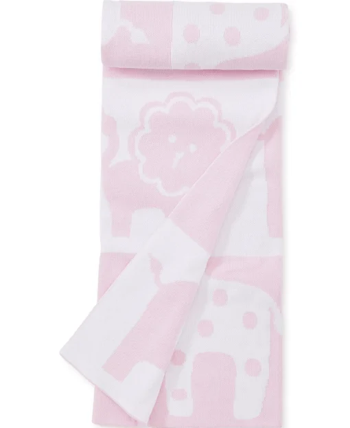 Pink Jungle Knit Novelty Blanket