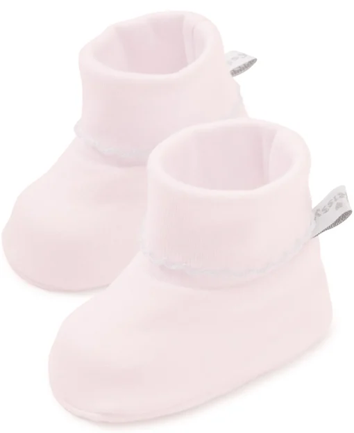 Pink/White Kissy Basics Booties