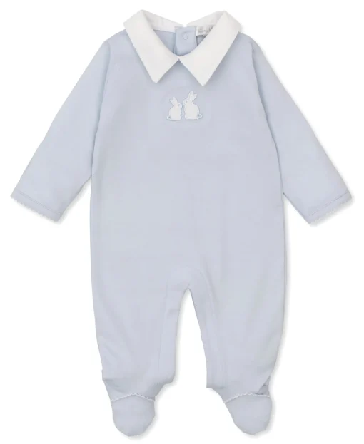 Pique Bunny Bash Blue Collar Footie