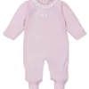 Pique Bunny Bash Pink Ruffle Footie