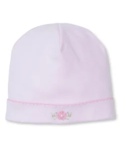 SCE Flower Bouquets Pink Hand Emb. Hat