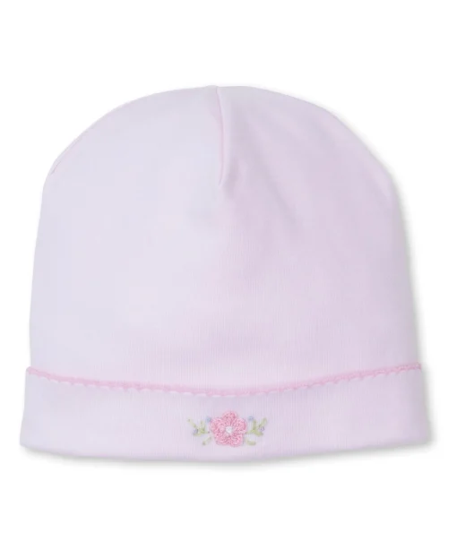 SCE Flower Bouquets Pink Hand Emb. Hat