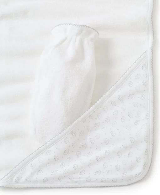 Silver Ele-Fun Towel w/ Mitt
