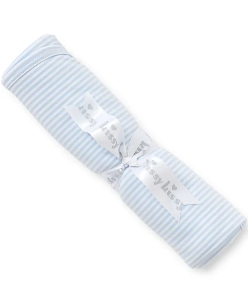 Simple Stripes Blue Blanket