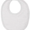 Simple Stripes Silver Bib