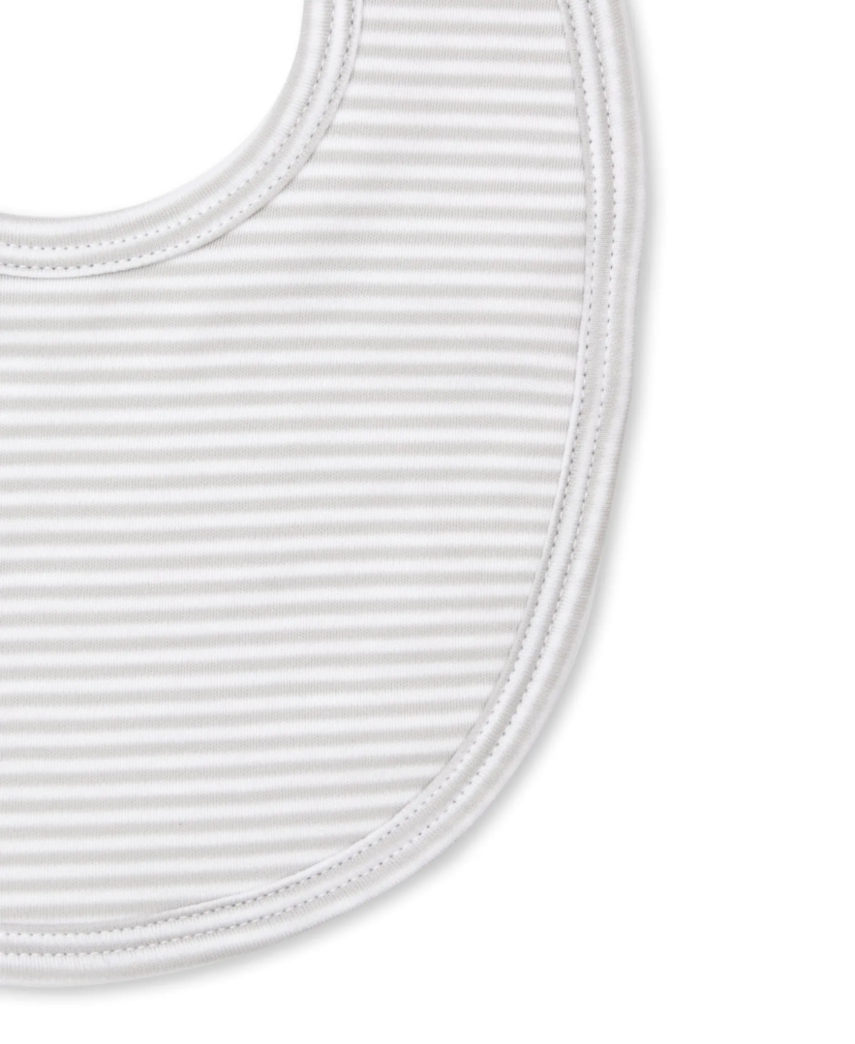 Simple Stripes Silver Bib
