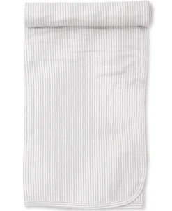 Simple Stripes Silver Blanket