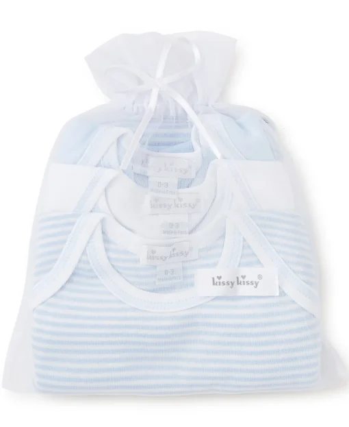 Simples Stripes Blue 3 Pack Bodysuit Set