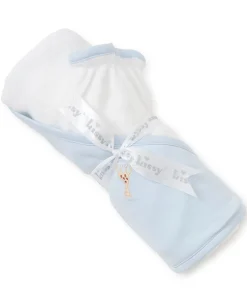Sophie la girafe Blue Hooded Towel & Mitt Set