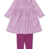 Unique Floral Toddler Dress Set