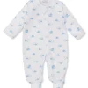 Whale Wonder Blue Zip Footie