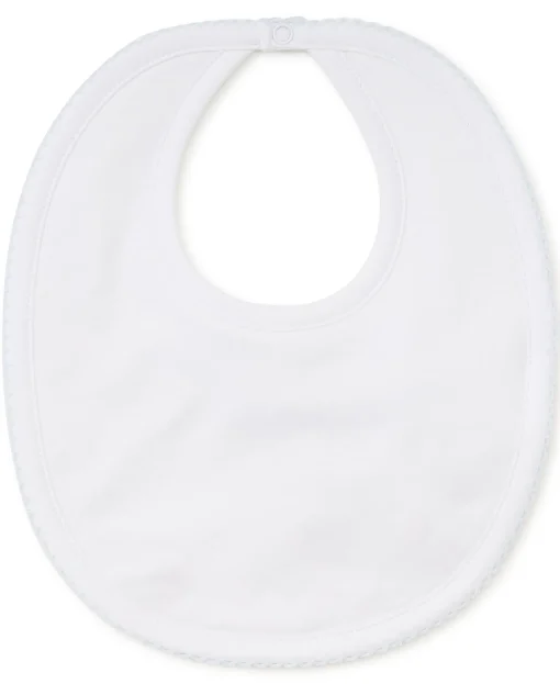 White/Blue Kissy Basics Bib