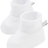 White/Blue Kissy Basics Booties