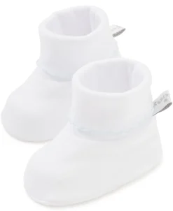 White/Blue Kissy Basics Booties
