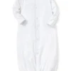 White/Blue New Kissy Dots Print Converter Gown