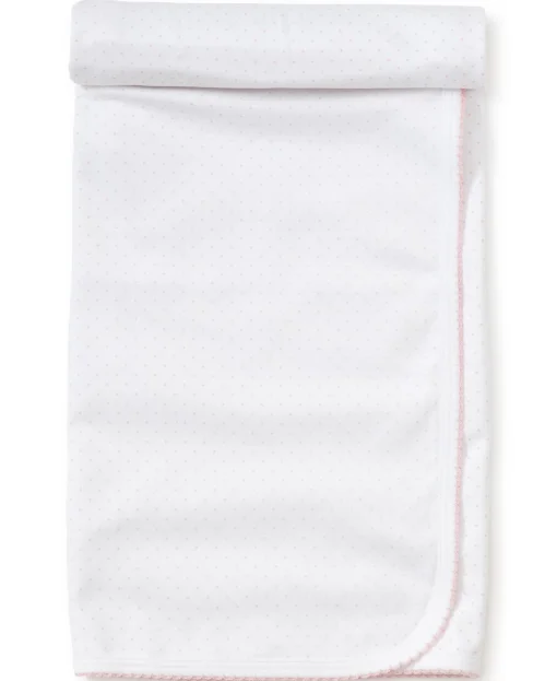 White/Pink New Kissy Dots Print Blanket