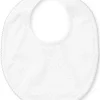 White/Silver New Kissy Dots Print Bib